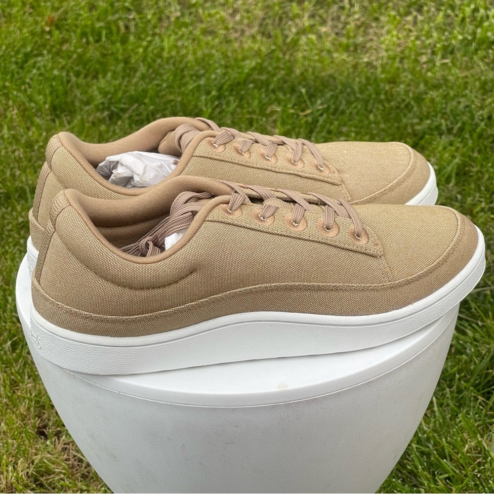 Allbirds Canvas Pacers Shoes Womens 10 Brown Beige Lace Up Comfort